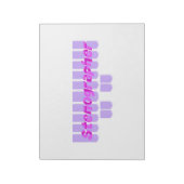 Paarse stembanden notitieblok (Linkerzijde)