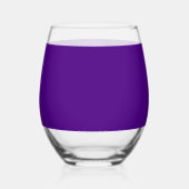Paarse Stemless Wijnglas - Drinkware Set Zonder Voet (Voorkant)