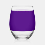 Paarse Stemless Wijnglas - Drinkware Set Zonder Voet (Achterkant)