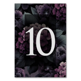 Paarse Stemmige Bloemen Kaart