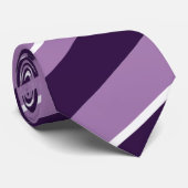 Paarse stemming strepen patroon Stropdas (Opgerold)