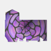 Paarse stenen geschenktas met boog bedankdoosjes (Uitgevouwen)