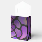 Paarse stenen geschenktas met boog bedankdoosjes (Geopend)