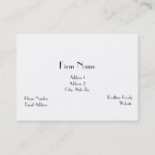 Paarse Steno Machine Court Reporter Visitekaartje (Achterkant)