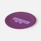 Paarse Stenografe Steno Machine Keys Party Bord (Gekanteld)