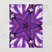 Paarse ster briefkaart (Voorkant)