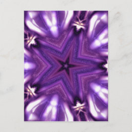 Paarse ster briefkaart