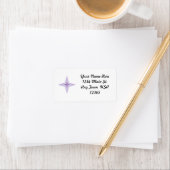 Paarse ster etiket (Insitu)