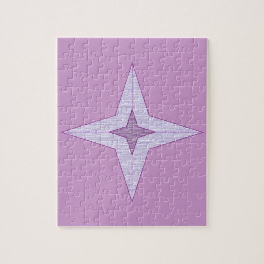 Paarse ster legpuzzel (Verticaal)