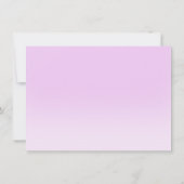 Paarse ster-maanmeisje baby shower uitnodiging (Achterkant)