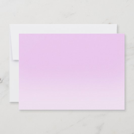 Paarse ster-maanmeisje baby shower uitnodiging (Achterkant)