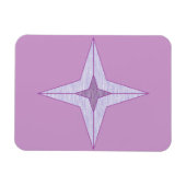 Paarse ster magneet (Horizontaal)