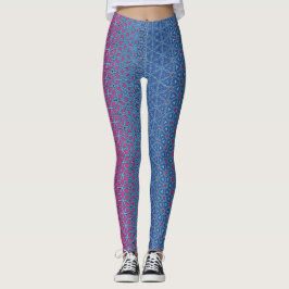 Paarse ster metamorfe Leggings