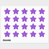 Paarse ster optische illusie sticker (Vel)