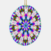 Paarse Ster Sneeuwvlok Keramisch Ornament (Rechts)