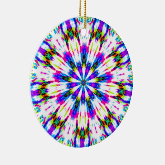 Paarse Ster Sneeuwvlok Keramisch Ornament (Rechts)