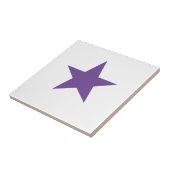 Paarse ster tegeltje (Zijkant)