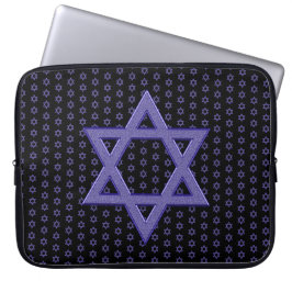 Paarse Ster van David Naadloos Laptop Sleeve