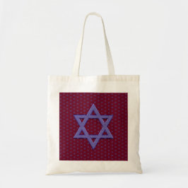 Paarse Ster van David Naadloos Tote Bag
