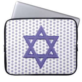 Paarse ster van David Seamless Laptop Sleeve