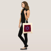 Paarse ster van David Seamless Tote Bag (Voorkant (model))