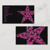 paarse ster visitekaartje (Voorkant / Achterkant)