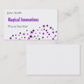 Paarse ster visitekaartje (Voorkant / Achterkant)