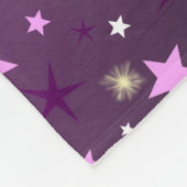 paarse ster, vorm, glanzend, design, grafisch, bes fleece deken (Hoek)