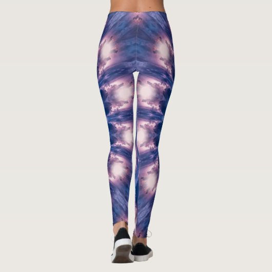 Paarse Sterkte Leggings (Achterkant)