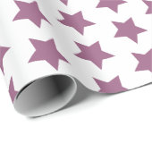 paarse-sterpatroon-inpakpapier cadeaupapier (Rol Hoek)