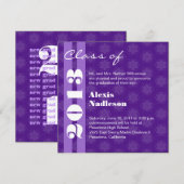 Paarse sterren 2013 Nieuw Afstudeerder of Verander Aankondiging (Voorkant / Achterkant)