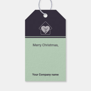 Paarse sterren Aangepaste Afbeeldingen Kerst Versi Cadeaulabel