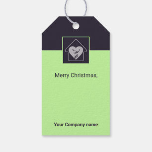 Paarse sterren Aangepaste Afbeeldingen Kerst Versi Cadeaulabel