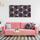 Paarse sterren canvas afdruk (Insitu (Woonkamer))