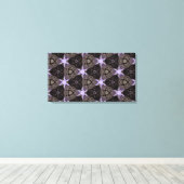 Paarse sterren canvas afdruk (Insitu (Houten vloer))