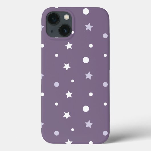 Paarse sterren Case-Mate iPhone case (Achterkant)