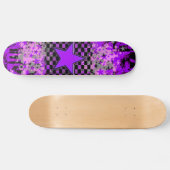 Paarse Sterren Custom Skateboard (Horizontaal)