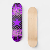 Paarse Sterren Custom Skateboard (Voorkant)