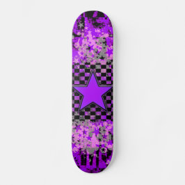 Paarse Sterren Custom Skateboard