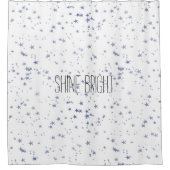 Paarse sterren douchegordijn (Voorkant)