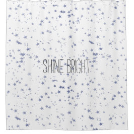 Paarse sterren douchegordijn