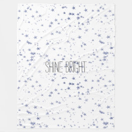 Paarse sterren fleece deken