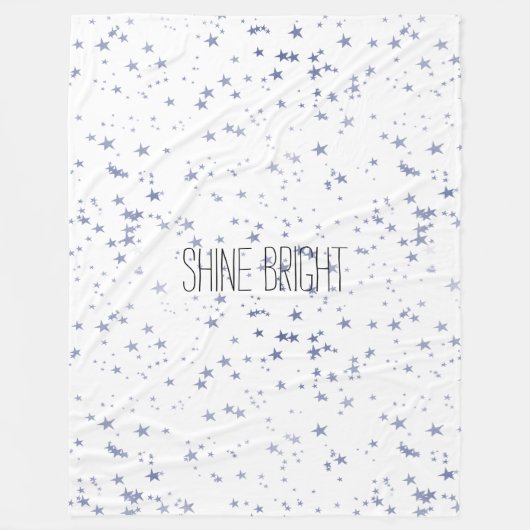 Paarse sterren fleece deken (Voorkant)