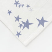 Paarse sterren fleece deken (Hoek)