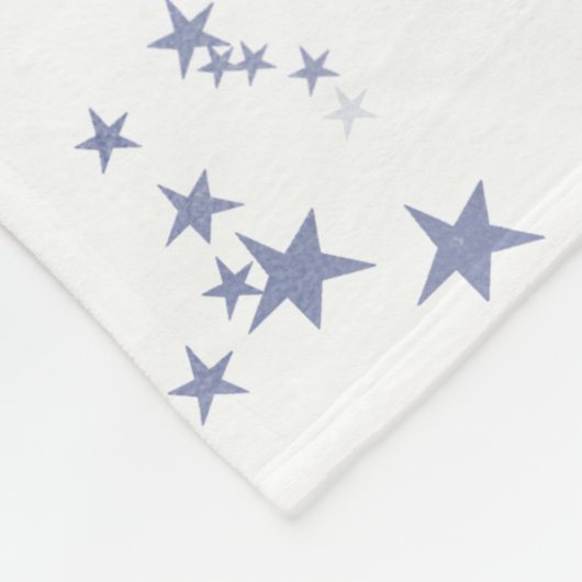 Paarse sterren fleece deken (Hoek)