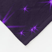 Paarse sterren fleece deken (Hoek)