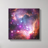 Paarse sterren Galaxy Space Astronomie Canvas Afdruk (Voorkant)