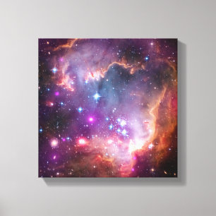Paarse sterren Galaxy Space Astronomie Canvas Afdruk