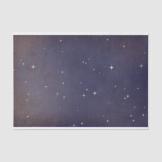 Paarse sterren in de nachtelijke hemelvaart gevlek tissuepapier