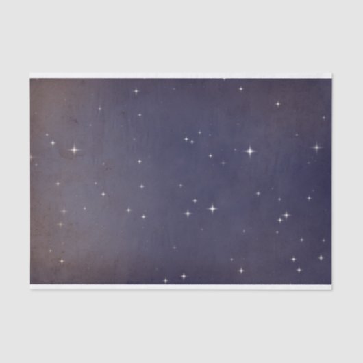 Paarse sterren in de nachtelijke hemelvaart gevlek tissuepapier (Voorkant)